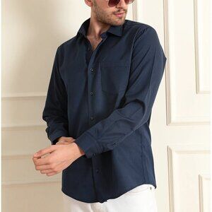 SCS Navy Blue Long Sleeve Classic Shirt